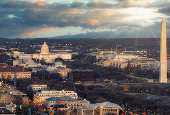 washington dc from above