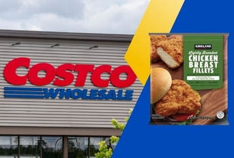 Costco storefront with chicken breast fillets