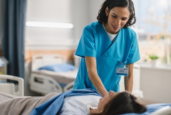 A nurse with patient