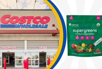 costco storefront and supergreens powered supplement