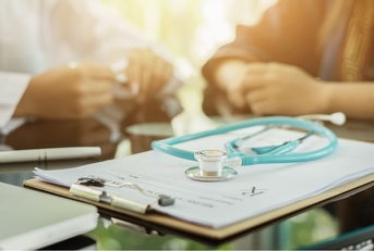 medical chart in doctor&#x27;s office