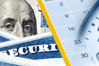 social security cards, cash, calendar