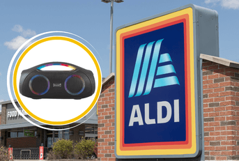 Aldi store and a speaker product