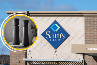 Sams Club store and salt and pepper grinder product