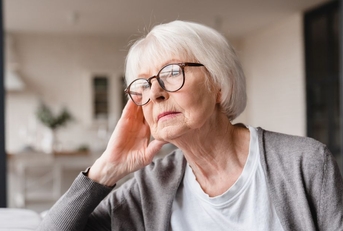 despondent older woman