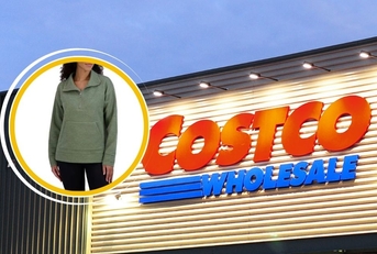 Costco storefront with quarter zip
