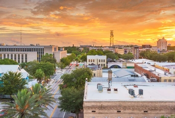 gainesville florida downtown cityscape