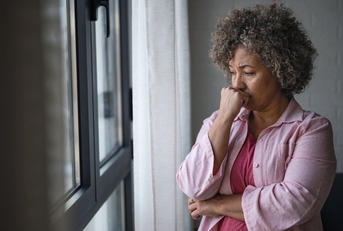 concerned older woman