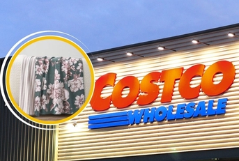 Costco store with throw blanket