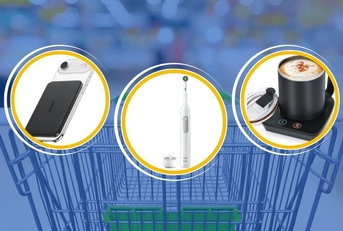 Tech gadgets collage