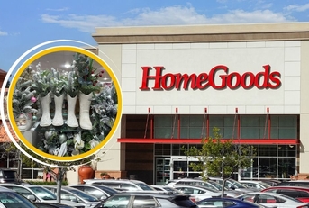 homegoods storefront and cowboy boot faux fir