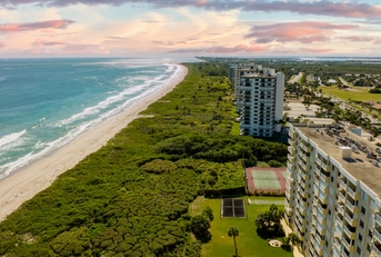 Beautiful sky over beach