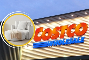 Costco storefront with chair