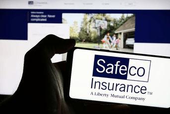 Safeco insurance logo on phone