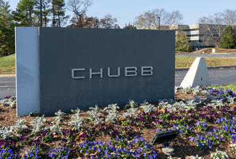 Chubb insurance sign outside headquarters