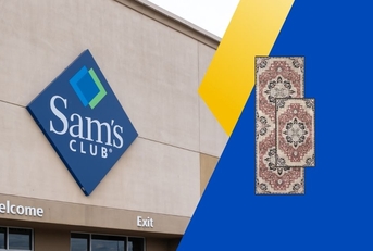 Sam's Club store with rug set