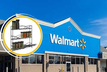 Walmart store with spice rack