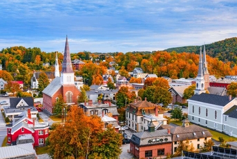 montpelier  vermont  usa town skyline  