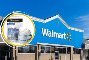 Walmart storefront with retinol cream 