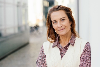 Portrait of a 55-year-old woman