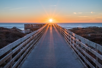 sunrise over the texas coast