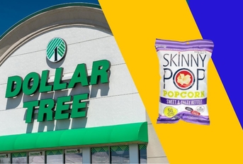 Dollar Tree store with Skinny Pop