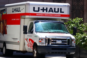 A Uhaul truck
