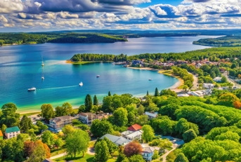 Scenic View of Traverse City Michigan