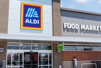 Aldi store entrance