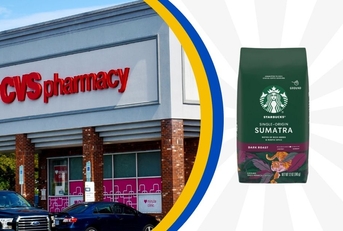 CVS Pharmacy storefront and Starbucks coffee