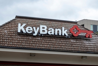 KeyBank branch showing sign with name
