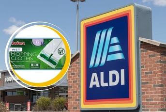 Aldi Template with Radiance Lavender Wet Mopping Cloth Refills