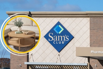 Sam's Club store with coffee table
