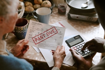 Seniors looking at past-due bills