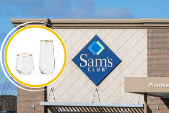 Sam's Club store and glass product collage