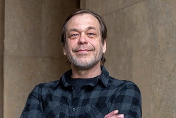 Middle aged man smiling