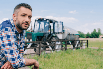 farmer with tractor