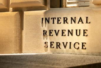 Internal Revenue Service building sign