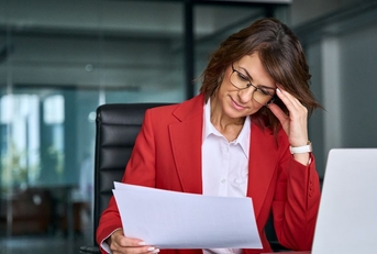 Mature businesswoman in office
