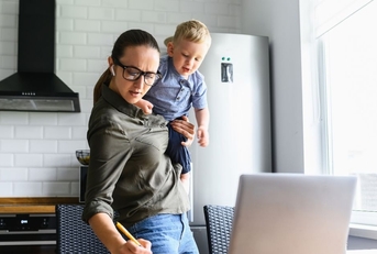 Work-from-home mom