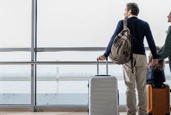 Couple at airport