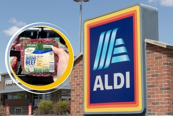 Aldi Template with Simply Nature Organic 100% Grass-Fed Ground Beef