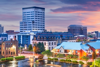 evansville indiana usa downtown