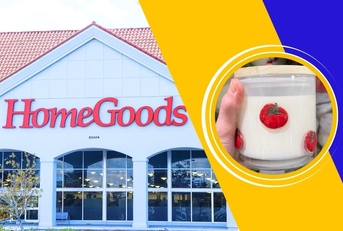 Candle and HomeGoods store collage