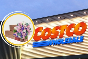 Costco store with flowers