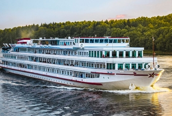Cruise ship on the river