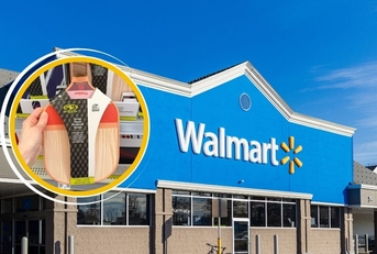 Walmart storefront with pickleball set
