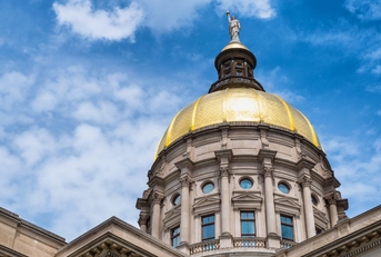 Gold dome of the Georgia State Capitol building