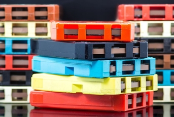 Stacks of 8-track tapes