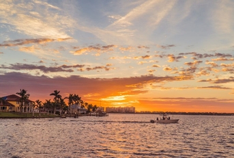 Cape Coral, Florida at sunset
